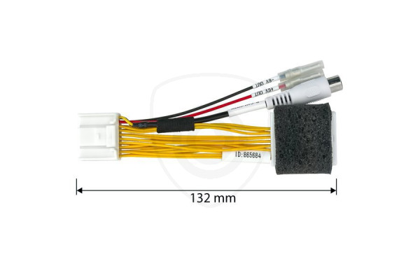 Adapter voor aansluiting van achteruitrijcamera op Toyota GEN5 / GEN6 monitor