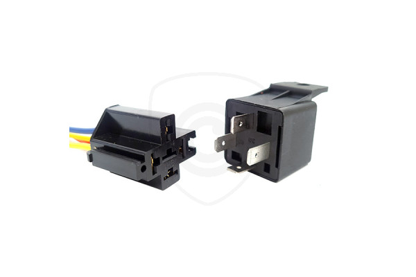 Schakelrelais 12V 40A 4-polig met voet