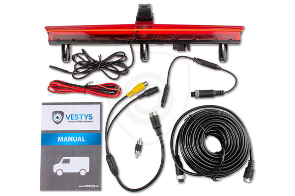 Inhoud van de verpakking van de achteruitrijcamera voor Volkswagen T5 Inhoud van de verpakking van de achteruitrijcamera voor Volkswagen T5