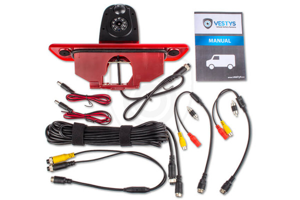 Inhoud van de verpakking van de achteruitrijcamera voor Fiat Scudo Dual Inhoud van de verpakking van de achteruitrijcamera voor Fiat Scudo Dual