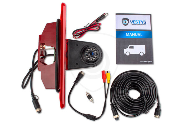 Inhoud van de verpakking van de achteruitrijcamera voor de Citroën Jumpy Inhoud van de verpakking van de achteruitrijcamera voor de Citroën Jumpy