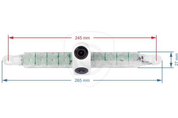 Remlicht met achteruitrijcamera voor bestelwagens en campers Remlicht met achteruitrijcamera voor bestelwagens en campers