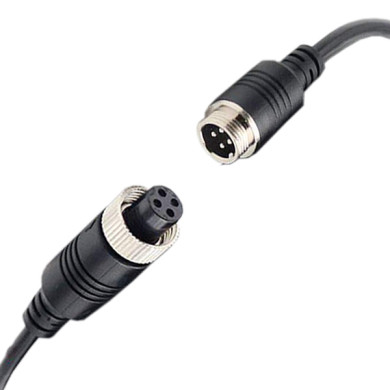 4-pin-kabel railbevestiging mannelijk / vrouwelijk – verschillende lengtes