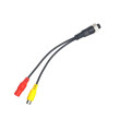 Y-adapter 4-polig vrouwelijk / 1x Cinch vrouwelijk + voeding vrouwelijk