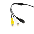 Y-adapter 4-pin vrouwelijk / 2x RCA vrouwelijk + voeding vrouwelijk