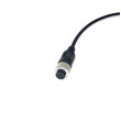 Y-adapter 4-pin vrouwelijk / 2x RCA vrouwelijk + voeding vrouwelijk