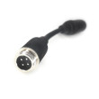 Y-adapter 6-pin mannelijk / 4-pin mannelijk