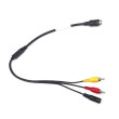 Y-adapter 4-pin mannelijk / 2x RCA mannelijk + DC-voeding vrouwelijk