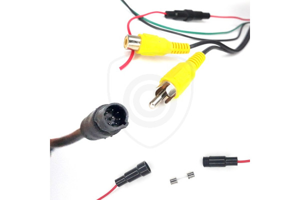 Kabel met zekering voor aansluiting van de monitor