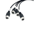 Flexibele vierpolige adapter voor aansluiting van camera’s op een aanhanger of oplegger man / vrouwelijk