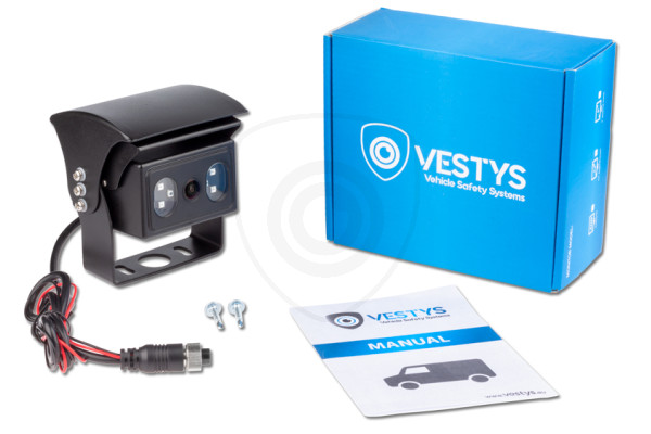 Groothoekcamera VESTYS W-HIDE met automatisch sluitmechanisme van de afdekking