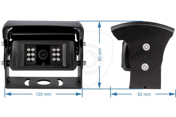 Achteruitrijcamera Vestys Hide met automatische afdekking afmetingen Achteruitrijcamera Vestys Hide met automatische afdekking afmetingen