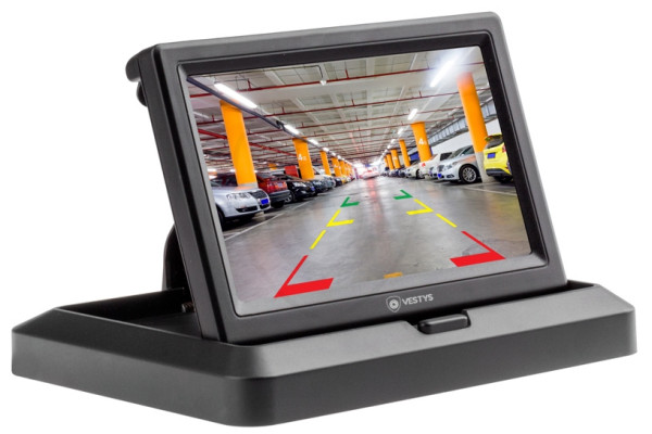 Opvouwbare 5″ automonitor voor Achteruitrijcamera’s