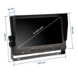 9″ AHD 4-PIN opbouwmonitor voor de auto voor Achteruitrijcamera’s