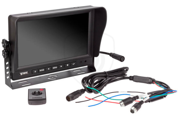 Monitor VESTYS AHD 9″ - 2-kanaals voor bedrijfsvoertuigen