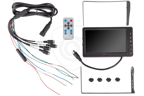 Monitor VESTYS AHD 7″ Quad voor bedrijfsvoertuigen