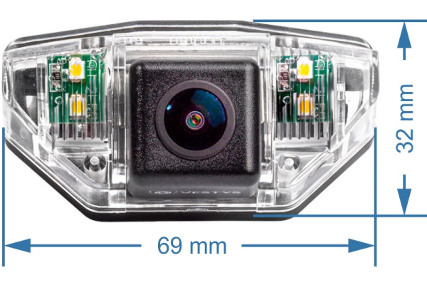 Afmetingen van de achteruitrijcamera voor Honda CR-V 3 Afmetingen van de achteruitrijcamera voor Honda CR-V 3