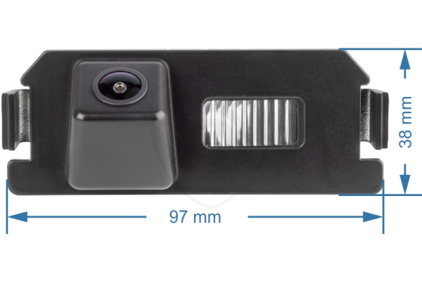 Afmetingen van de Achteruitrijcamera voor KIA Soul, Rio, Picanto Afmetingen van de Achteruitrijcamera voor KIA Soul, Rio, Picanto