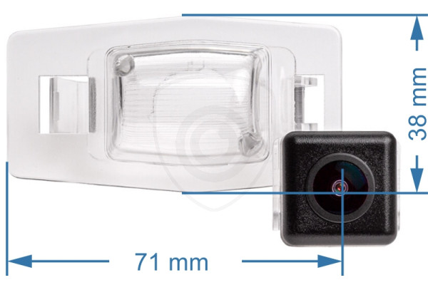 Afmetingen van de Achteruitrijcamera voor Mazda 323, MPV 2, Tribute, Premacy en MX-5 Afmetingen van de Achteruitrijcamera voor Mazda 323, MPV 2, Tribute, Premacy en MX-5