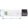 Achteruitrijcamera voor alle Smart-voertuigen SMART City, Crossblade, Coupe, Cabrio, Roadster, ForFour, Fortwo, A451, C451, W452, C452, R452, A450, 1998, 1999, 2000, 2001, 2002, 2003, 2004, 2005, 2006, 2007, 2008, 2009, 2010, 2011, 2012, 2013, 2014, 2015,