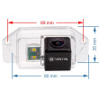 Achteruitrijcamera Mitsubishi Lancer en Outlander 2006, 2007, 2008, 2009, 2010, 2011, 2012, 2013, 2014, 2015, 2016, 2017, 2018, 2019