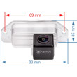 Achteruitrijcamera Mitsubishi Lancer en Outlander 2006, 2007, 2008, 2009, 2010, 2011, 2012, 2013, 2014, 2015, 2016, 2017, 2018, 2019