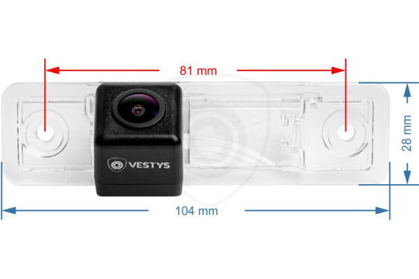 Achteruitrijcamera Opel Zafira, Tigra, Combo en Vectra 1999, 2000, 2001, 2002, 2003, 2004, 2005, 2006, 2007, 2008, 2009, 2010, 2011