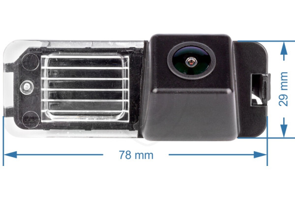 Afmetingen van de achteruitrijcamera voor Volkswagen Polo, Golf, Scirroco, Beetle, EOS, Amarok, Passat, Phaeton Afmetingen van de achteruitrijcamera voor Volkswagen Polo, Golf, Scirroco, Beetle, EOS, Amarok, Passat, Phaeton