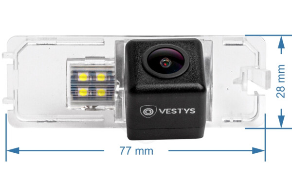 Achteruitrijcamera voor Škoda Superb 2 sedan (2008 - 2013)