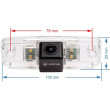 Achteruitrijcamera Subaru Forester, Impreza, Legacy en Outback 2008, 2009, 2010, 2011, 2012, 2013, 2014, 2015, 2016, 2017, 2018, 2019