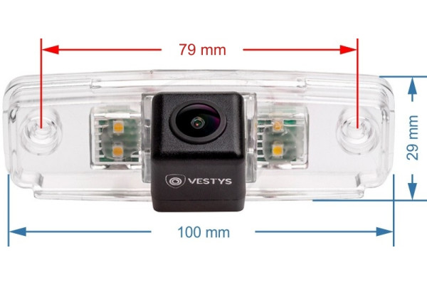 Afmetingen van de Achteruitrijcamera voor Subaru Forester, Impreza, Legacy en Outback Afmetingen van de Achteruitrijcamera voor Subaru Forester, Impreza, Legacy en Outback