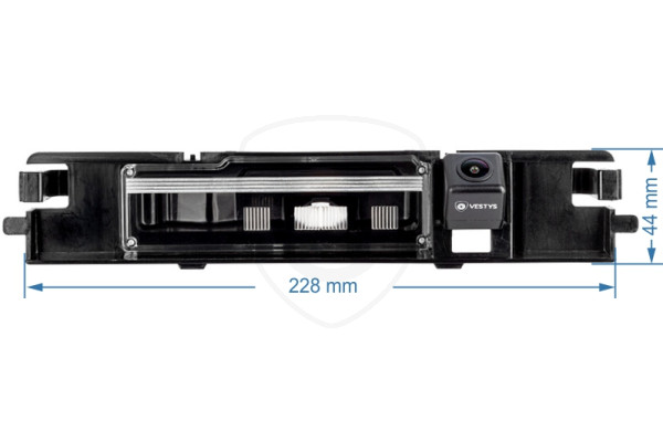 Afmetingen van de Achteruitrijcamera voor Toyota Yaris 2 Afmetingen van de Achteruitrijcamera voor Toyota Yaris 2