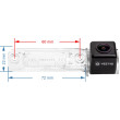 Achteruitrijcamera VW Golf 4 en 5, Passat, Polo, EOS en andere