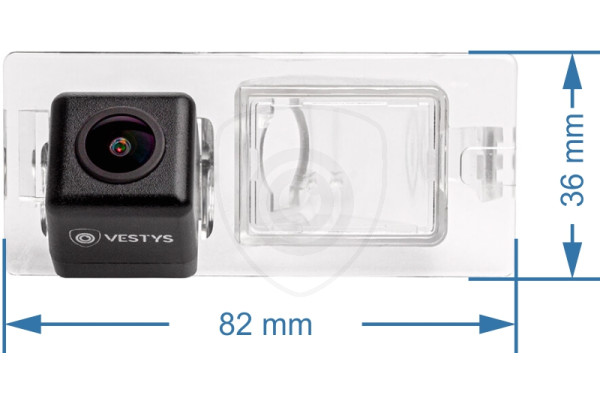 Afmetingen van de achteruitrijcamera voor Fiat 500 en Freemont Afmetingen van de achteruitrijcamera voor Fiat 500 en Freemont