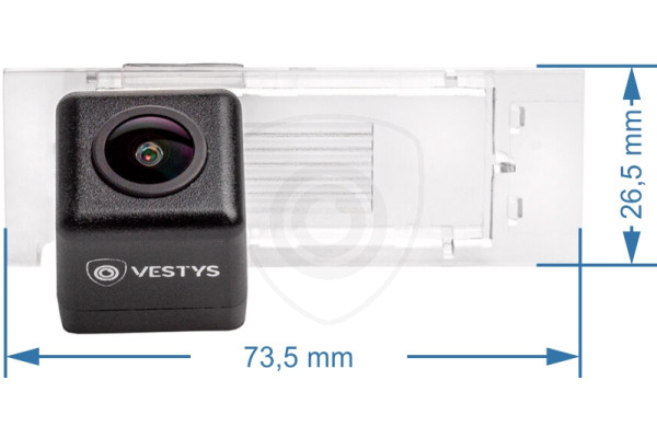 Afmetingen van de Achteruitrijcamera voor Smart ForTwo, ForFour en Mercedes-Benz Citan Afmetingen van de Achteruitrijcamera voor Smart ForTwo, ForFour en Mercedes-Benz Citan