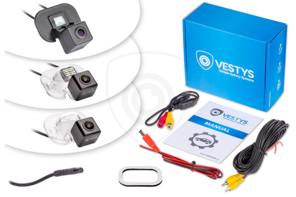 Inhoud van de verpakking van de Achteruitrijcamera voor Hyundai ix20, Accent Inhoud van de verpakking van de Achteruitrijcamera voor Hyundai ix20, Accent