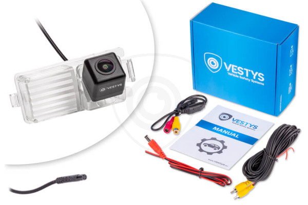 Inhoud van de verpakking van de achteruitrijcamera voor Skyline GT-R, 350Z en 370Z Inhoud van de verpakking van de achteruitrijcamera voor Skyline GT-R, 350Z en 370Z