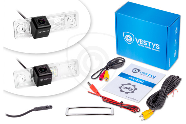 Inhoud van de verpakking van de Achteruitrijcamera voor Opel Zafira, Tigra, Combo en Vectra Inhoud van de verpakking van de Achteruitrijcamera voor Opel Zafira, Tigra, Combo en Vectra