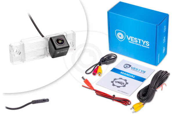 Inhoud van de verpakking van de achteruitrijcamera voor Opel Antara Inhoud van de verpakking van de achteruitrijcamera voor Opel Antara