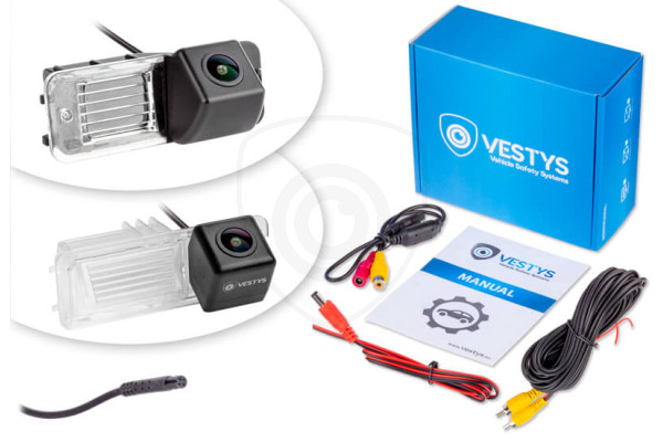 Inhoud van de verpakking van de achteruitrijcamera voor Volkswagen Polo, Golf, Scirroco, Beetle, EOS, Amarok, Passat, Phaeton Inhoud van de verpakking van de achteruitrijcamera voor Volkswagen Polo, Golf, Scirroco, Beetle, EOS, Amarok, Passat, Phaeton