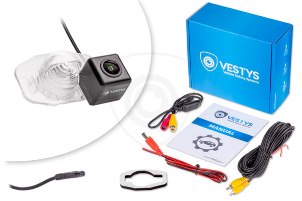 Inhoud van de verpakking van de achteruitrijcamera voor Toyota Auris, Avensis, Aygo en Corolla Inhoud van de verpakking van de achteruitrijcamera voor Toyota Auris, Avensis, Aygo en Corolla