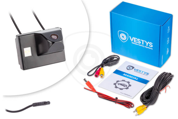 Inhoud van de verpakking van de achteruitrijcamera voor Toyota Land Cruiser J100, J120, J150 en J200 Inhoud van de verpakking van de achteruitrijcamera voor Toyota Land Cruiser J100, J120, J150 en J200