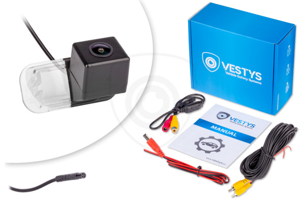 Inhoud van de verpakking van de achteruitrijcamera voor Mercedes-Benz A-Klasse (W245) en B-Klasse (W169) Inhoud van de verpakking van de achteruitrijcamera voor Mercedes-Benz A-Klasse (W245) en B-Klasse (W169)