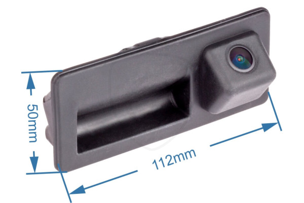 Afmetingen van de achteruitrijcamera in de handgreep van de achterklep Afmetingen van de achteruitrijcamera in de handgreep van de achterklep