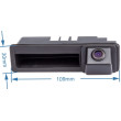 Achteruitrijcamera in de kofferbakgreep voor Audi A4, A5, A6, A, Q3, Q5