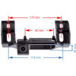 Achteruitrijcamera in de kofferbakgreep voor Suzuki SX4 en S-cross 2006, 2007, 2008, 2009, 2010, 2011, 2012, 2013