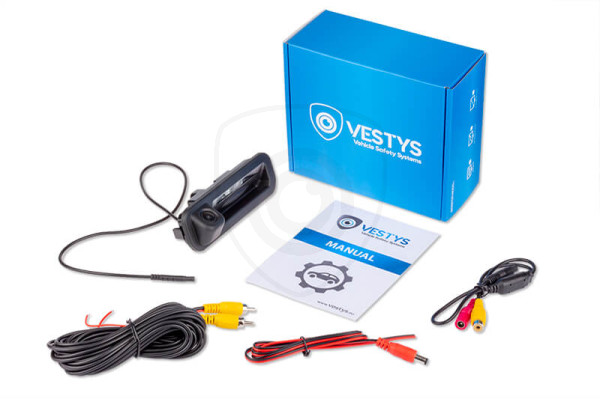 Inhoud van de verpakking - Achteruitrijcamera Ford Model 1 voor de handgreep van de achterklep, videokabel, aansluitingshandleiding, voedingskabel, adapter Inhoud van de verpakking - Achteruitrijcamera Ford Model 1 voor de handgreep van de achterklep, videokabel, aansluitingshandleiding, voedingskabel, adapter