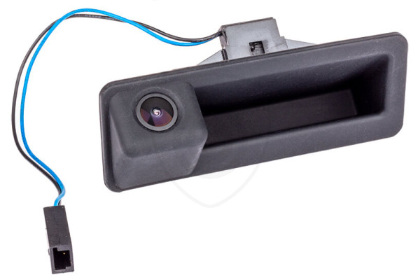 Achteruitrijcamera in de kofferbakgreep voor BMW 1, 3, 5, X1, X5 en X6 2002, 2003, 2004, 2005,  2006, 2007, 2008, 2009, 2010, 2011, 2012, 2013, 2014, 2015, 2016, 2017, 2018, 2019