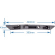 Achteruitrijcamera in de kofferbakgreep voor Audi A3, A4, A6, A8, Q7 2003, 2004, 2005, 2006, 2007, 2008, 2009, 2010, 2011, 2012, 2013, 2014, 2015, 2016, 2017, 2018, 2019
