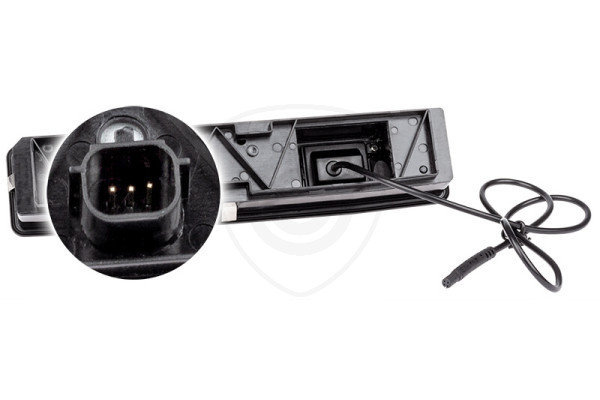 Achteruitrijcamera in de kofferbakgreep voor Ford Focus Mk3, Mk4 en Fiesta Mk8